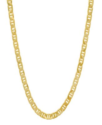 Unisex 14K Gold Plated Mariner Superflat Necklace
