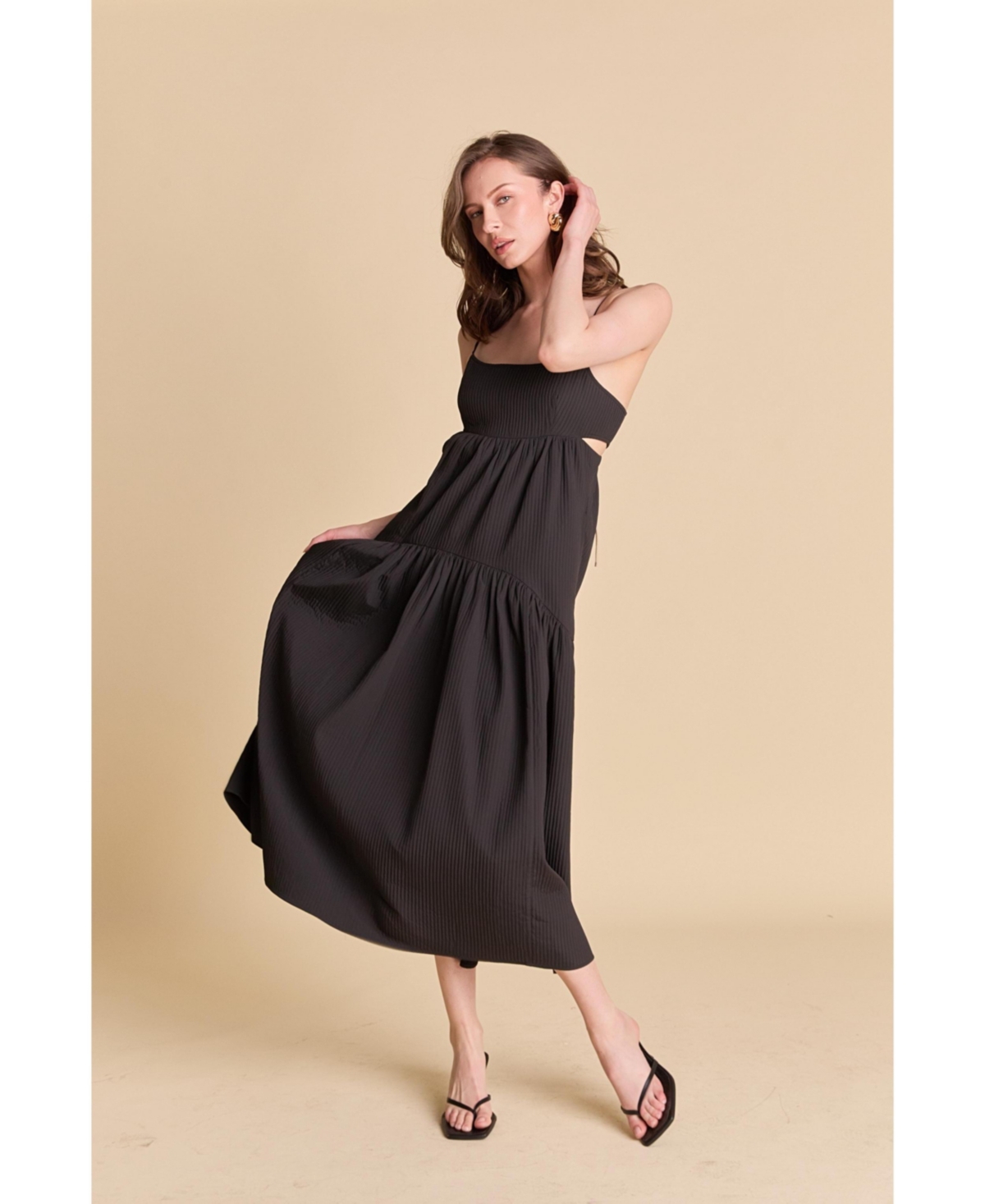 Women's Textured Maxi Dress - White