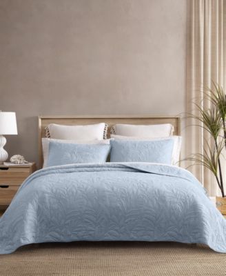 Solid Costa Sera Cotton Reversible Quilt, King