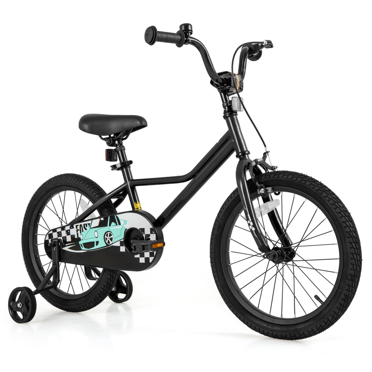 Kids Bike with Adjustable Seat and Low-Step Frame for Easy Mounting