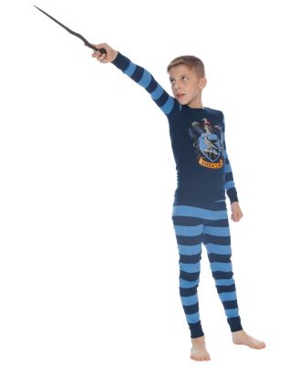 Big Boys Intimo Hogwarts All Houses Crest Tight-Fit 2-Piece Pajama Set