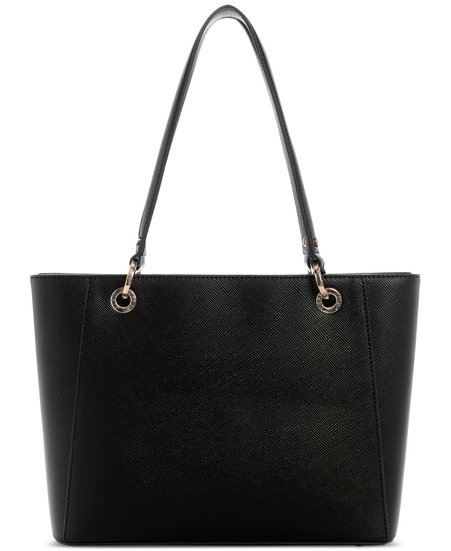Женская сумка GUESS Noelle Medium Zip-Top Tote Handbag, цвет: Чёрный — фото 2