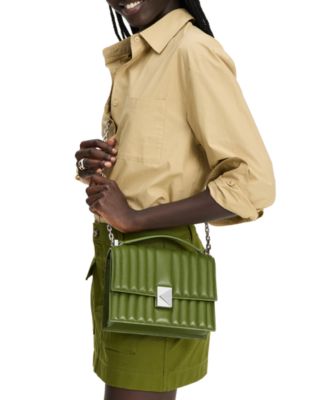 Deco Quilted Leather Small Chain Shoulder Bag 