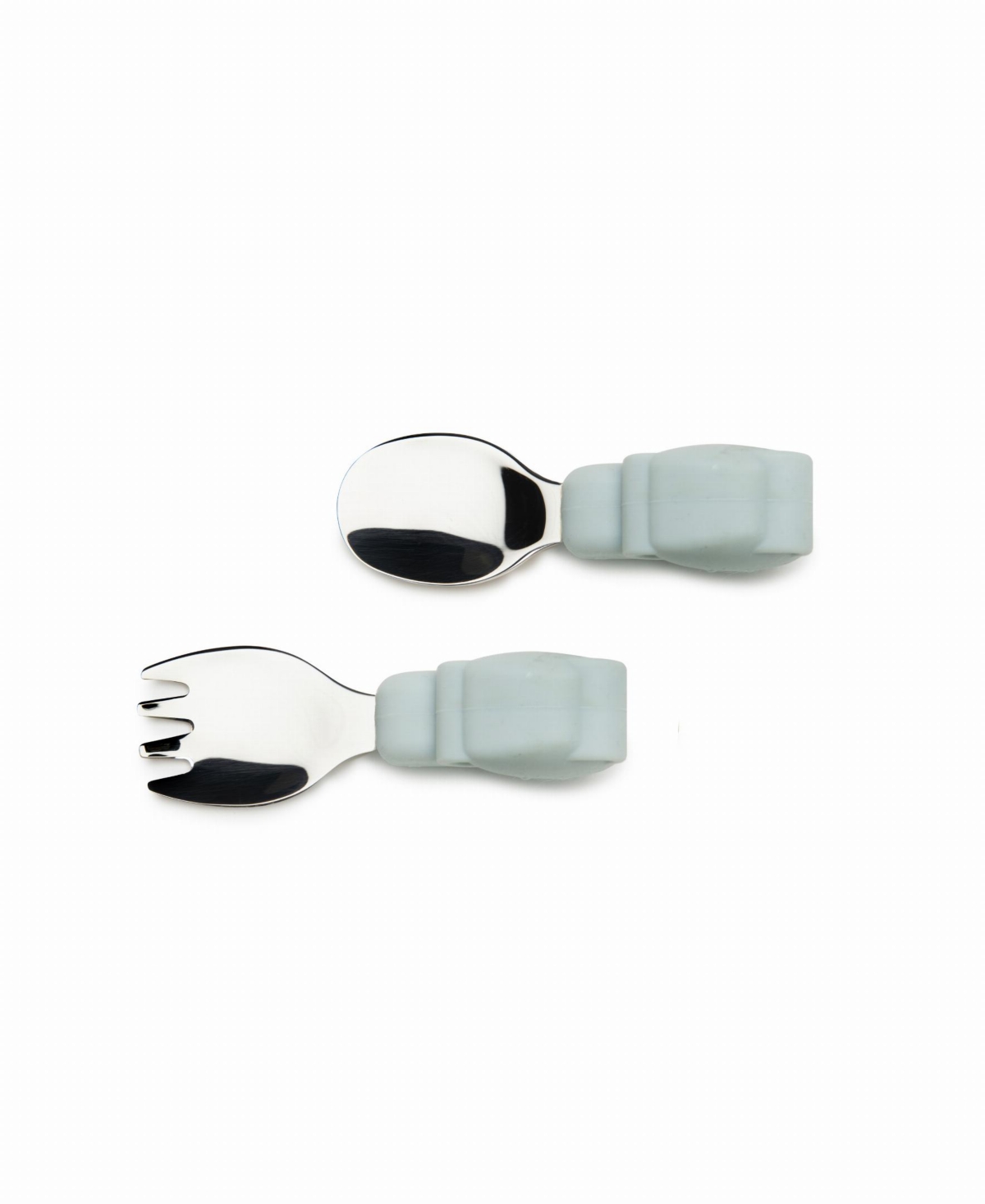 Loulou Lollipop Baby Elephant Design Learning Feeding Set In Brown