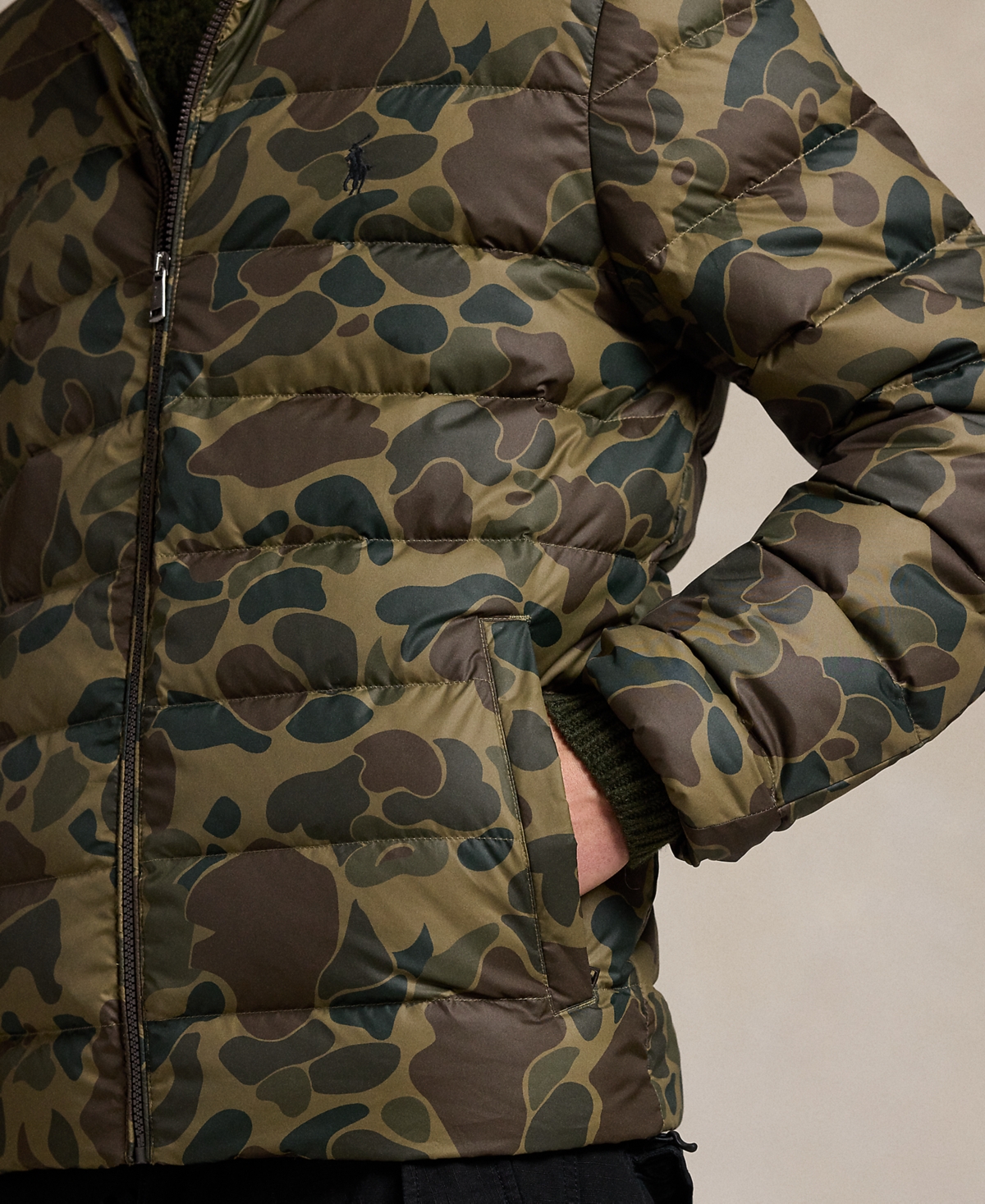 Polo Ralph Lauren Men's The Colden Camo-print Packable Jacket In Green