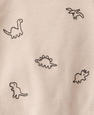 Baby Boys Cotton Dinosaur Long-Sleeve Bodysuit & Pants, 2 Piece Set
