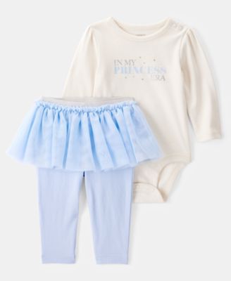 Carter's - Baby Girls Princess Era Bodysuit & Tutu Pants, 2 Piece Set