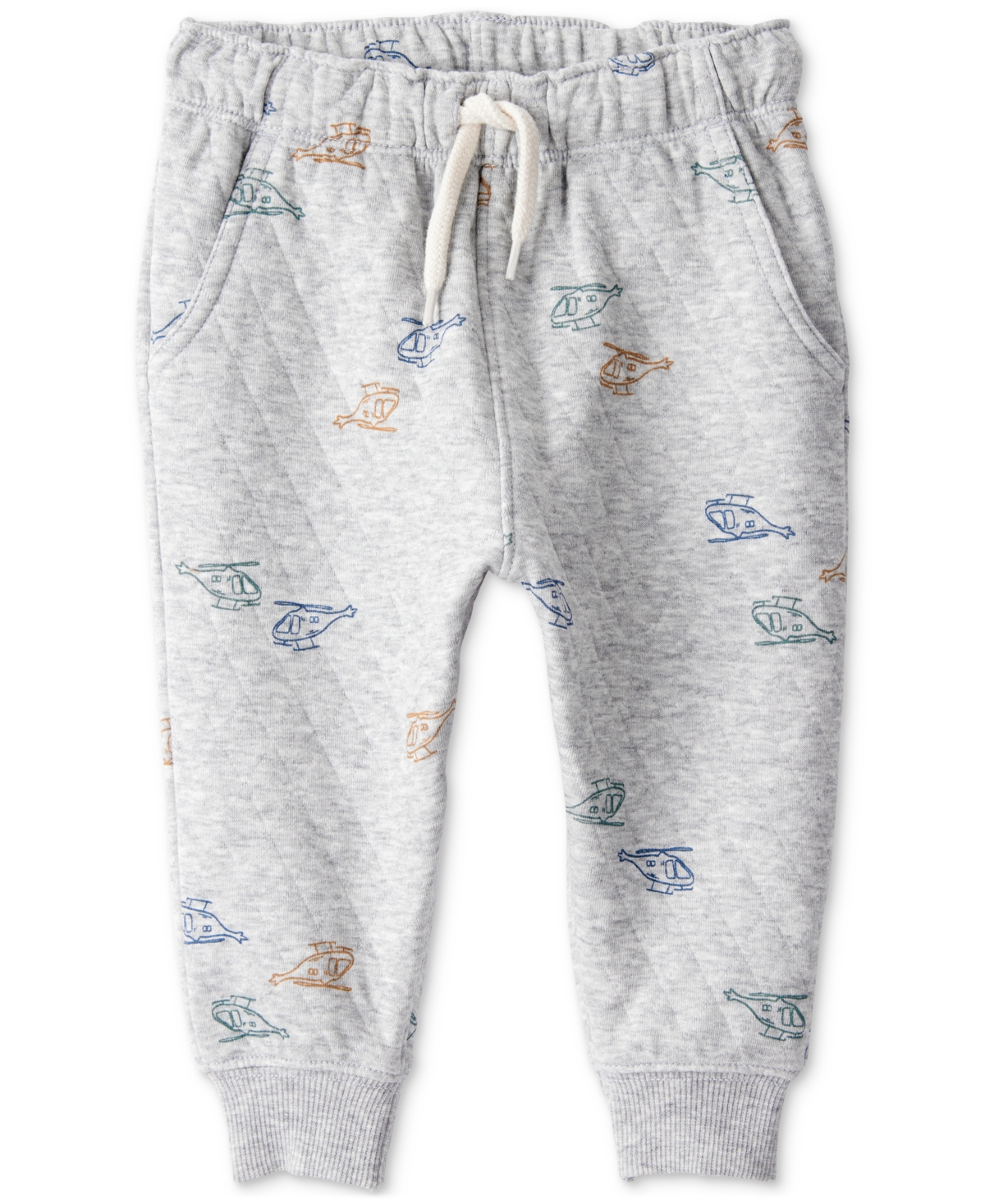 Carter's Toddler Boys 2-pc. Helicopter Quilted Hoodie & Pants Set In Gray