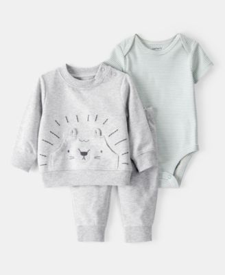 Carter's - Baby Boys Lion Little Pullover Top, Bodysuit & Pants, 3 Piece Set