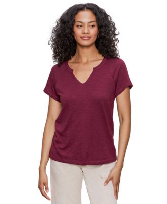 Sanctuary - Women's Notch-Neck Short-Sleeve T-Shirt