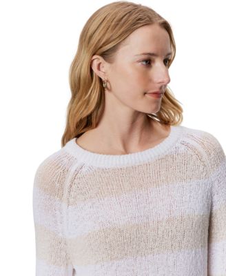 Women's Textured Raglan Crewneck Sweater 