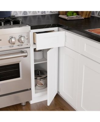 W12" X H34.5" X D24" Plywood Ready to Assemble Floor Base Kitchen Cabinet