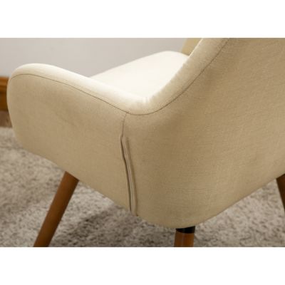 Streamdale Contemporary Fabric Accent Chair, Tan