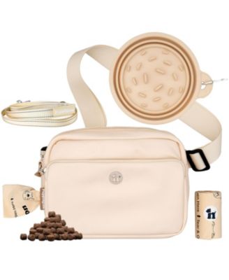 3-in-1 Dog Walk Bag, Travel Bowl, & Reflective Leash with Matching Planet-Safe Dog Poop Bags