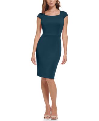 Calvin Klein - Women's Short-Sleeve Sheath Dress