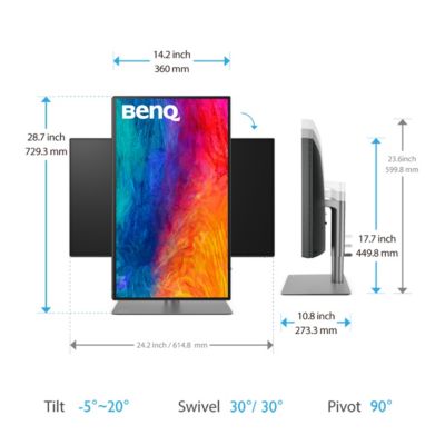 BenQ PD2725U DesignVue 27" 16:9 4K Ultra HD HDR   IPS LED Monitor, Built-In Speakers