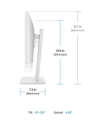 GW2486TC 23.8" 16:9 Full HD 100Hz USB-C IPS LCD Monitor, White
