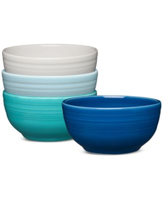 Fiesta Coastal Blues Bistro Coupe Cereal Bowls, Set of 4 - Macy's