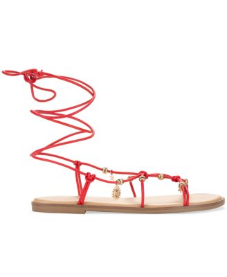 Reinaa Strappy Lace-up Flat Sandals, Exclusively at Macy's