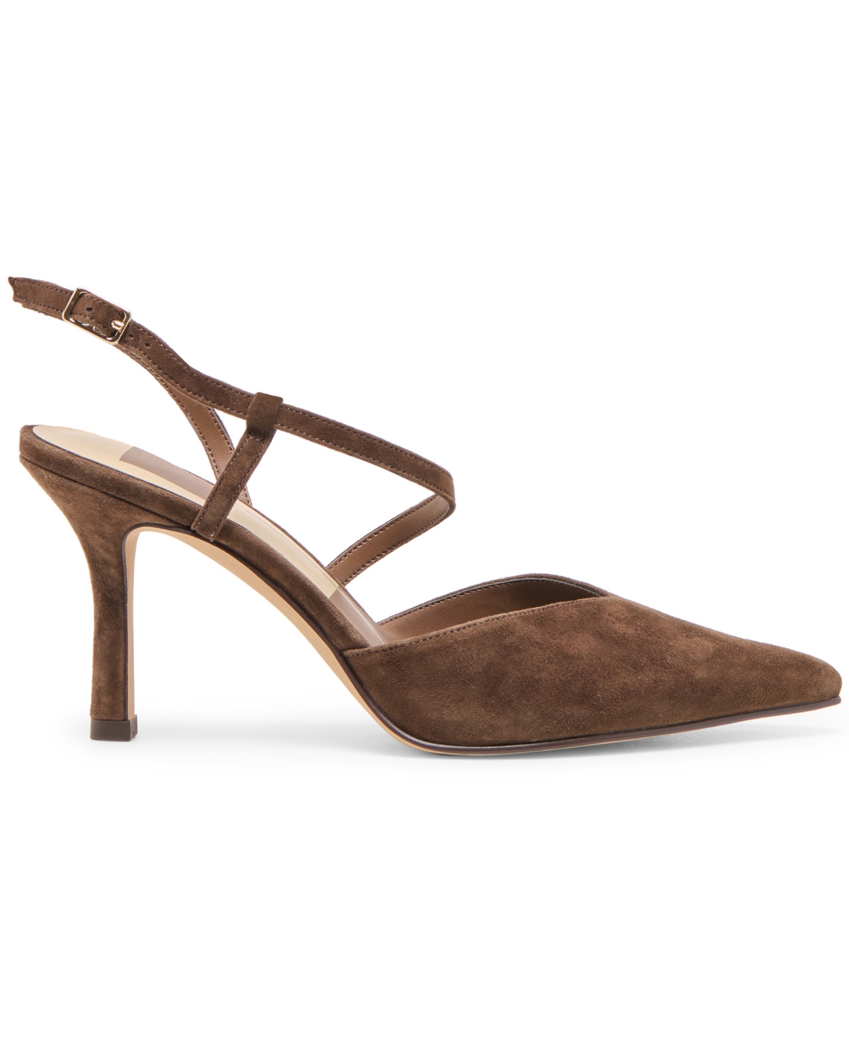 Dolce Vita Women's Kamra Asymmetrical Stiletto Pointed Toe Pumps In Brown