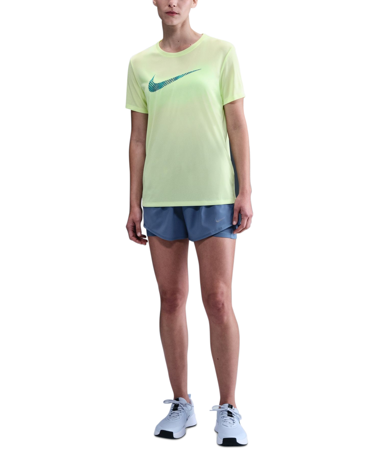 Nike Women's Dri-fit Logo Crewneck Short-Sleeve T-Shirt