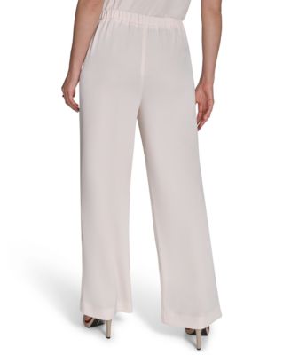 Women's Soft Suiting Wide-Leg Pull-On Pants