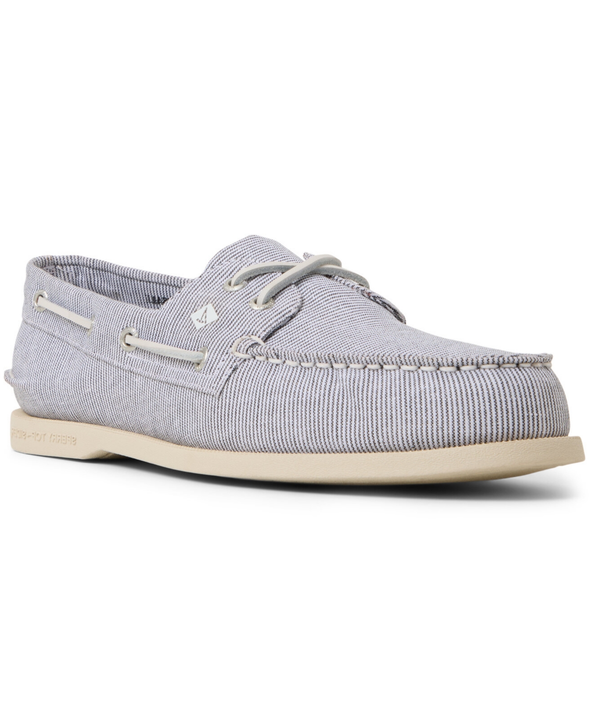 Men's Authentic Original 2 Eye Boat Shoe - White print