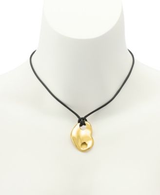 Black Mariner Heart Pendant Necklace