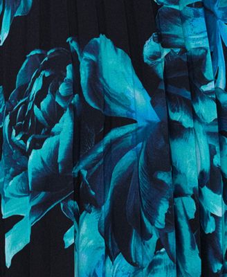 Petites Mock-Neck Cutout Long-Sleeve Long Sheath Dress