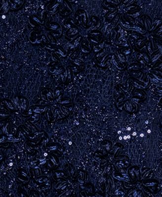 Petites Long-Sleeve Long Sheath Dress