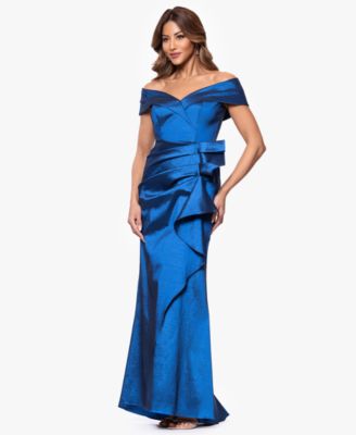 Petites Sweetheart-Neck Long Sheath Dress