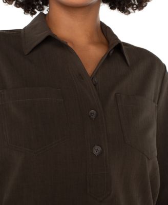 Women's Popover Woven Shirt