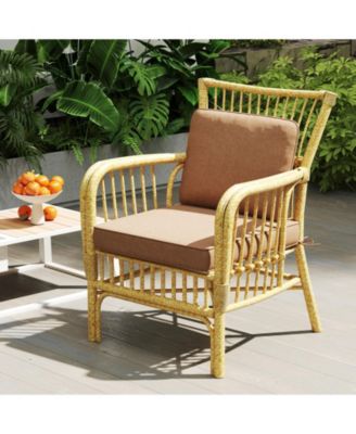 2-Pack Outdoor Patio Cushion Set with Removable Covers