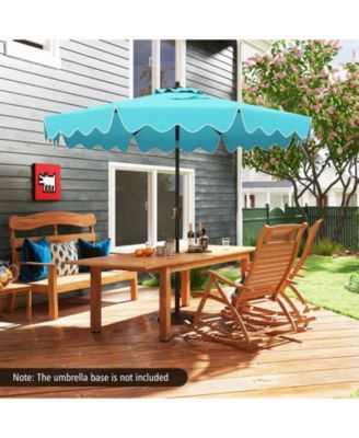 Patio Umbrella with Crank Lift and Push Button Tilt