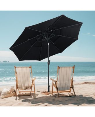 3-tier Vented Patio Umbrella with Push Button Tilt