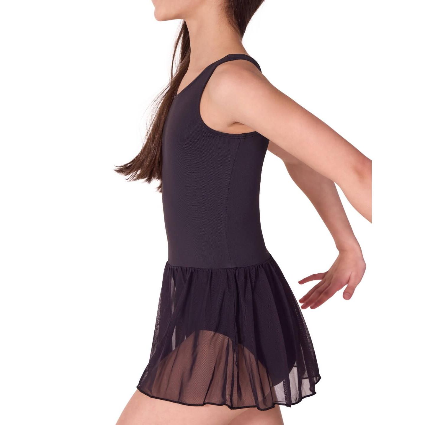 Платье Capezio Future Star Tank Dress для девочек, цвет: Чёрный — фото 2