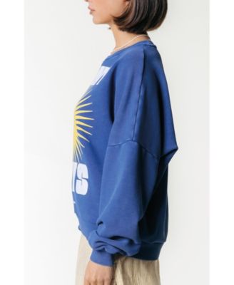 Women's Sunny Days Acid Wash Dropped Shoulder Sweat