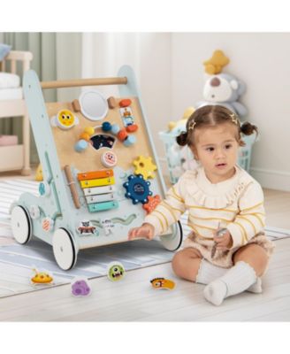 Kids Walker Push and Pull Learning Activity Center with Wheels 1+ Years Old