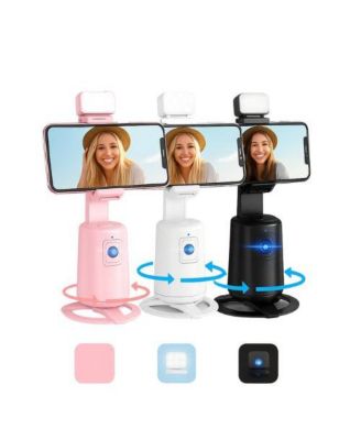 360°Gimbal Video Stabilizer With Auto Face Tracking. - Pink