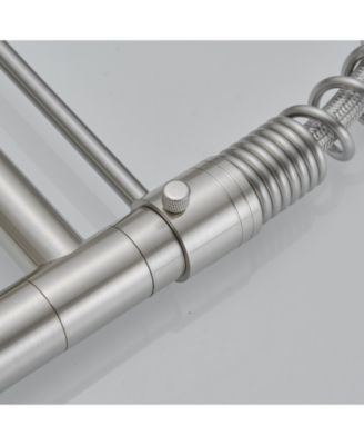 Contemporary Single Handle Pull-Down Spring Faucet with Sprayer and Deck Plate Commercial Kitchen Faucet