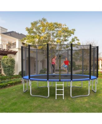 Outdoor Trampoline Bounce Combo with Closure Net Ladder