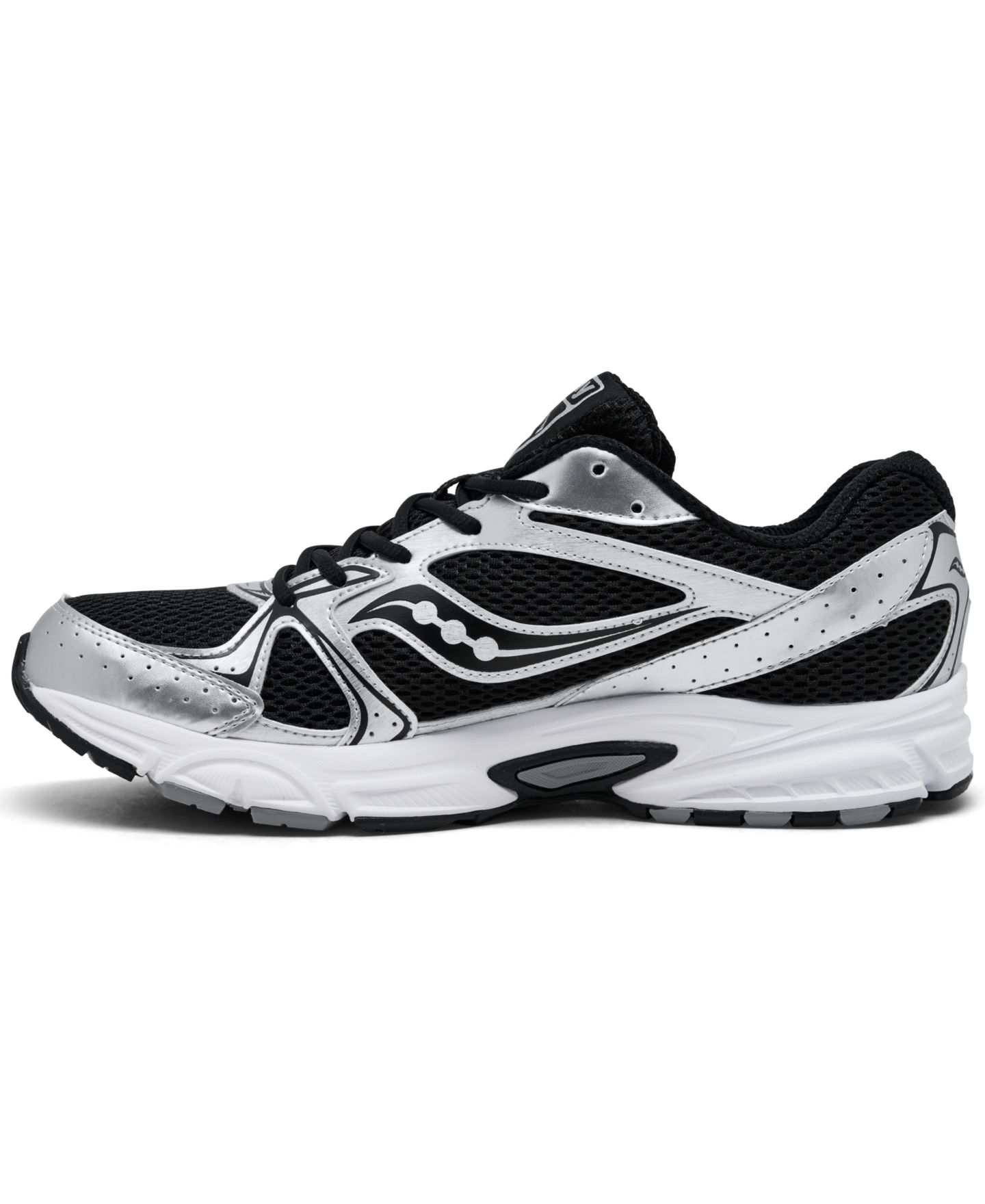 Мужские кроссовки Saucony Ride Millennium Casual, цвет: Чёрный / Серебристый — фото 3