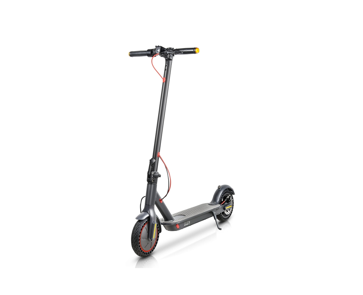 MK083 Folding 8.5 Inch Electric Scooter - 350W Motor, 25 km/h Speed, 25-30 km Range, Smart Riding Features, Led Lights, Disc Brake - Black
