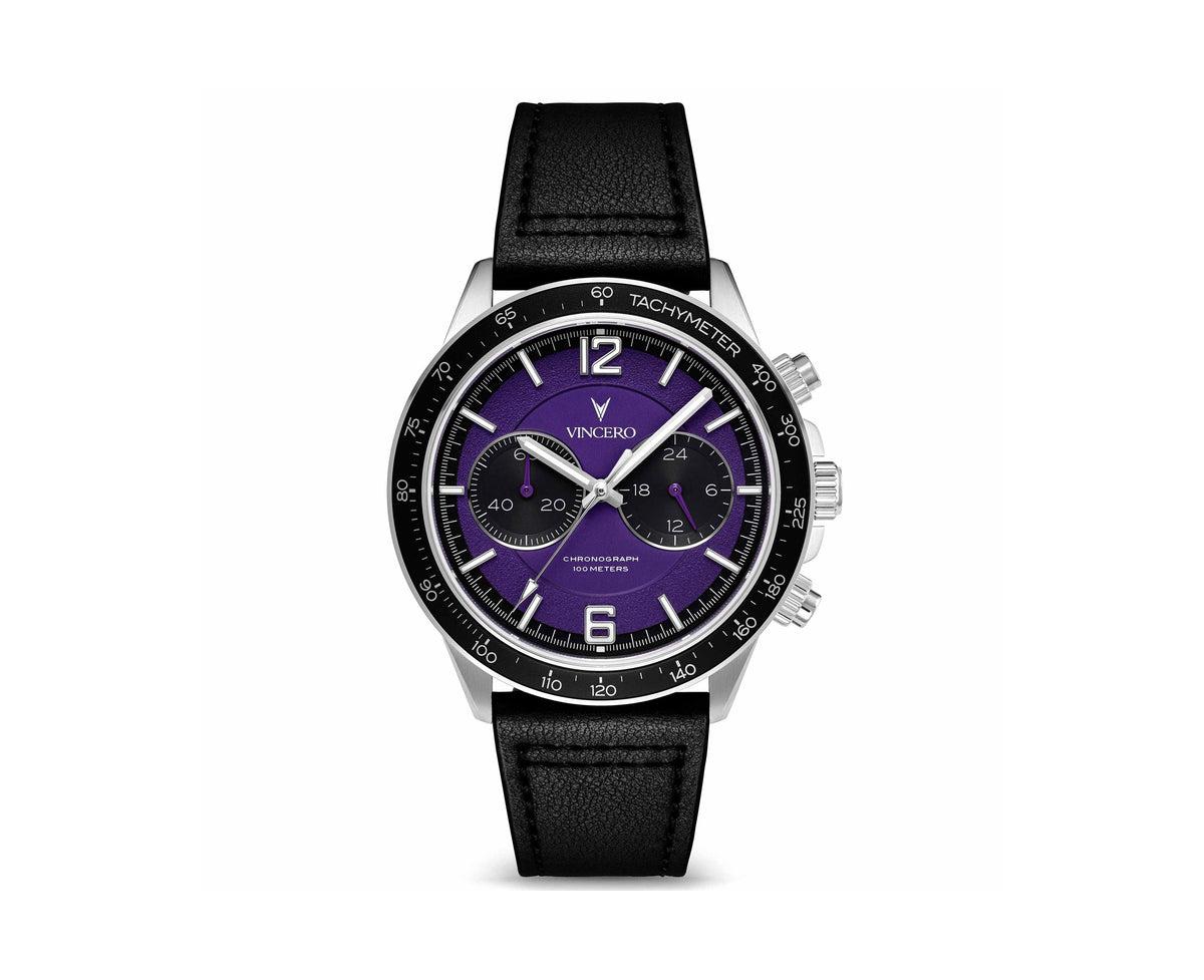 Men s Apex 42mm Chronograph Watch &#x2013; Ultraviolet Purple Dial - Ultraviolet