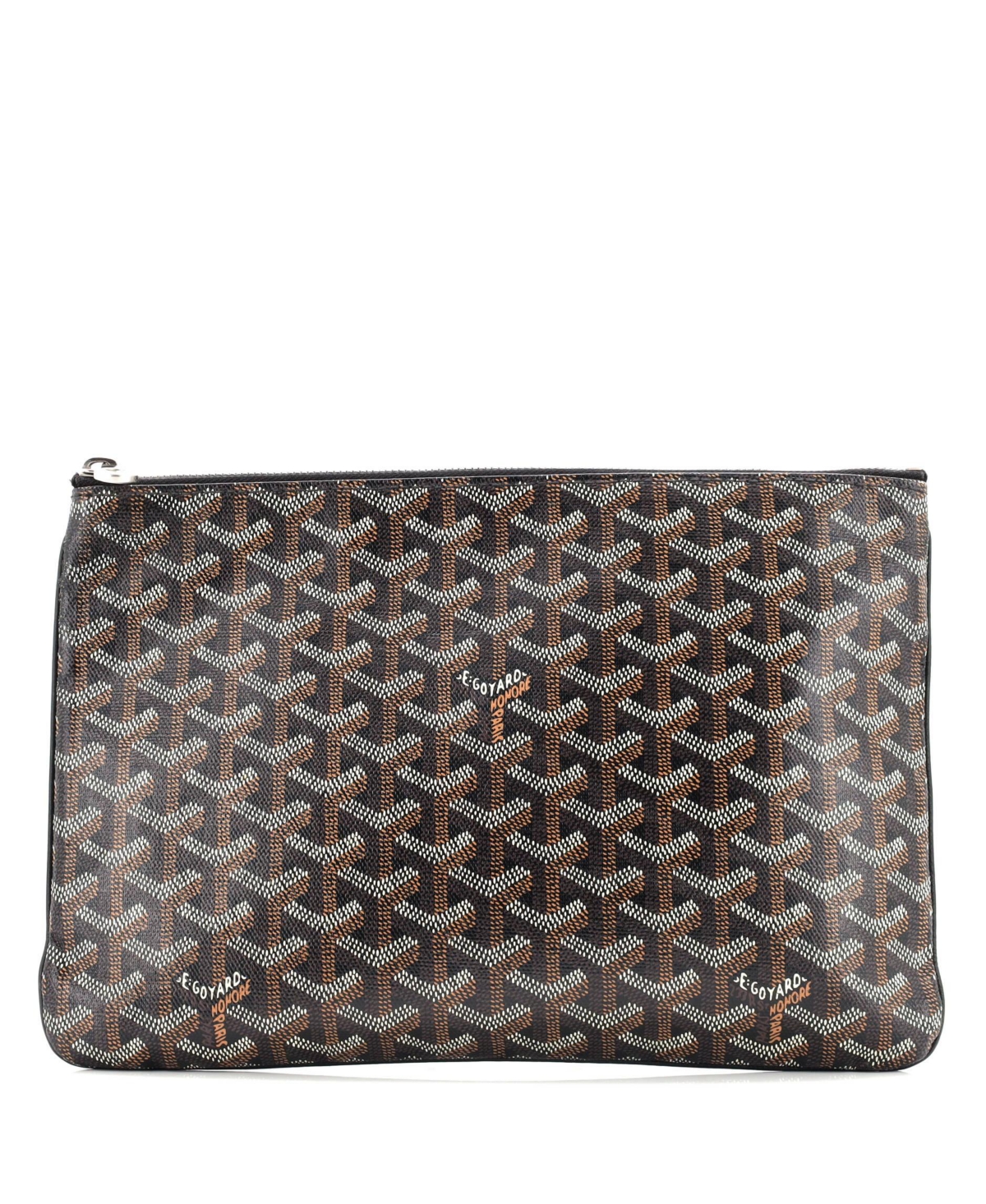 Mm Senat Zip Pouch Coated Canvas - Black