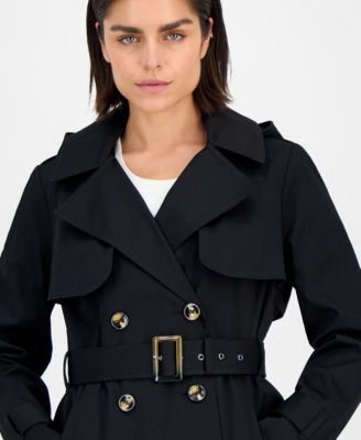 Women's Double-Breasted Belted Trench Coat, Exclusively at Macy's