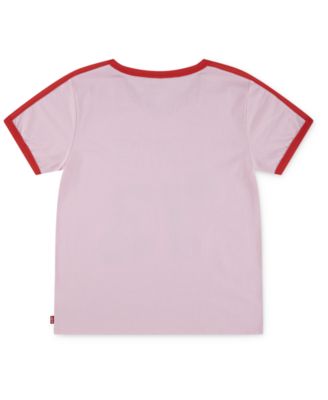 Toddler and Little Girls V-neck Sporty T-Shirt