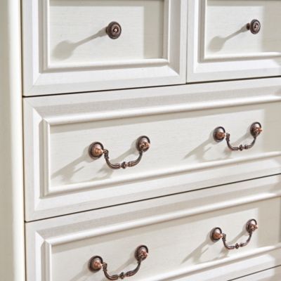 CASAINC 7 Drawer Bathrooom Cabinet Chest with Wooden Base and Riser Trim