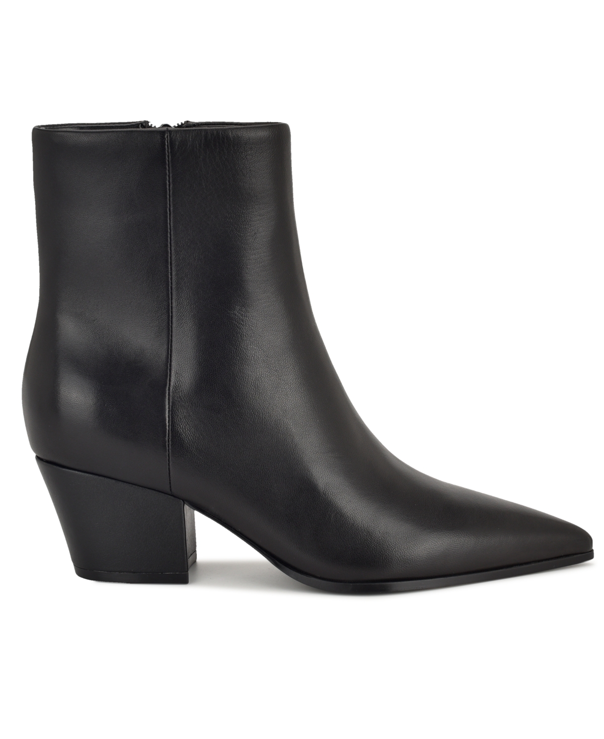 Nine West Wn Maribu Womens Solid Leather Mid-calf Boots In Black