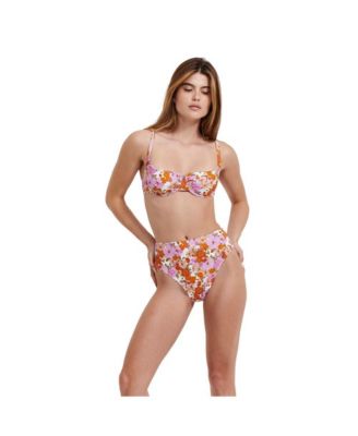 Women's Vintage Florals Underwire Bikini Top